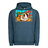 Pigment Midnight Navy Guinea Pig Kid's Urban Hoodie - LillyAllenDesigns