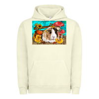 Pigment Pistachio Guinea Pig Kid's Urban Hoodie - LillyAllenDesigns