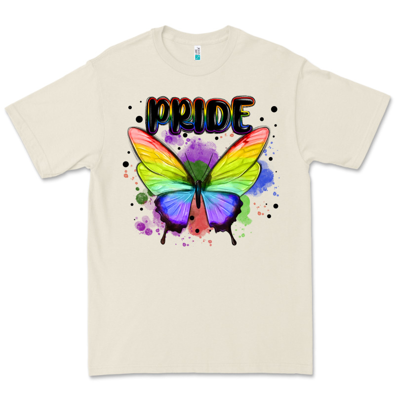 Rainbow Butterfly Pride Lgbtq Premium Tee by MaliasSmallBusiness | Teevron