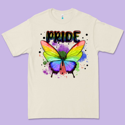Rainbow Butterfly Pride Lgbtq Premium Tee Designed By Maliassmallbusiness