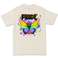Bone rainbow butterfly pride lgbtq Premium Tee - MaliasSmallBusiness