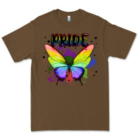 Cacao rainbow butterfly pride lgbtq Premium Tee - MaliasSmallBusiness
