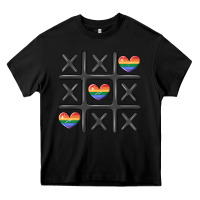Black pride tic tac toe Heavy Core Tee - MaliasSmallBusiness
