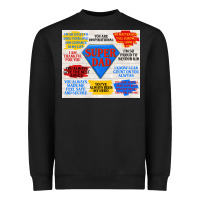 Black super dad Heavyweight Sweatshirt - TumblerDesignByShophia