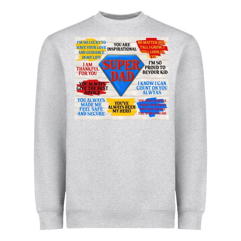Super Dad Heavyweight Sweatshirt by TumblerDesignByShophia | Teevron