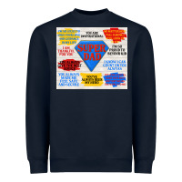 Navy super dad Heavyweight Sweatshirt - TumblerDesignByShophia