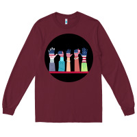 Burgundy America Long Sleeve Tee - Bettercallsaul