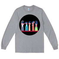 Heather Grey America Long Sleeve Tee - Bettercallsaul