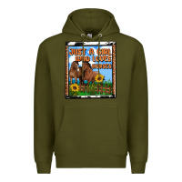 Army Green western just a girl who loves horses Premium Hoodie - OliviaCreatesArt