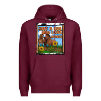 Burgundy western just a girl who loves horses Premium Hoodie - OliviaCreatesArt