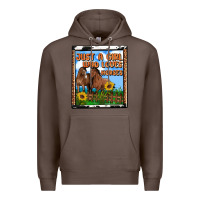 Coffee western just a girl who loves horses Premium Hoodie - OliviaCreatesArt