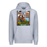Heather Grey western just a girl who loves horses Premium Hoodie - OliviaCreatesArt