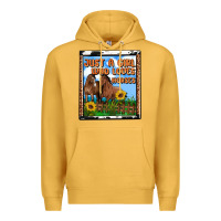 Mustard western just a girl who loves horses Premium Hoodie - OliviaCreatesArt