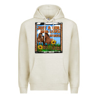 Oatmeal Heather western just a girl who loves horses Premium Hoodie - OliviaCreatesArt
