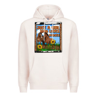 Pale Pink western just a girl who loves horses Premium Hoodie - OliviaCreatesArt