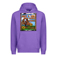 Purple western just a girl who loves horses Premium Hoodie - OliviaCreatesArt