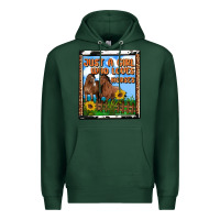 Sports Green western just a girl who loves horses Premium Hoodie - OliviaCreatesArt