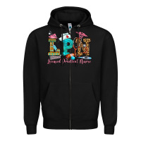 Black licensed practical nurse Zipper Hoodie - OliviaCreatesArt