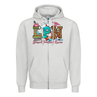 Dove Grey licensed practical nurse Zipper Hoodie - OliviaCreatesArt