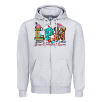 Heather Grey licensed practical nurse Zipper Hoodie - OliviaCreatesArt