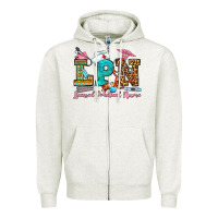 Oatmeal Heather licensed practical nurse Zipper Hoodie - OliviaCreatesArt