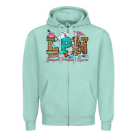 Seafoam licensed practical nurse Zipper Hoodie - OliviaCreatesArt