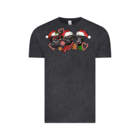 Vintage Black Christmas Black Angus Cows Vintage Tee - LillyAllenDesigns