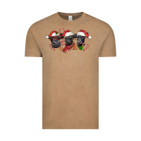 Vintage Coffee Christmas Black Angus Cows Vintage Tee - LillyAllenDesigns