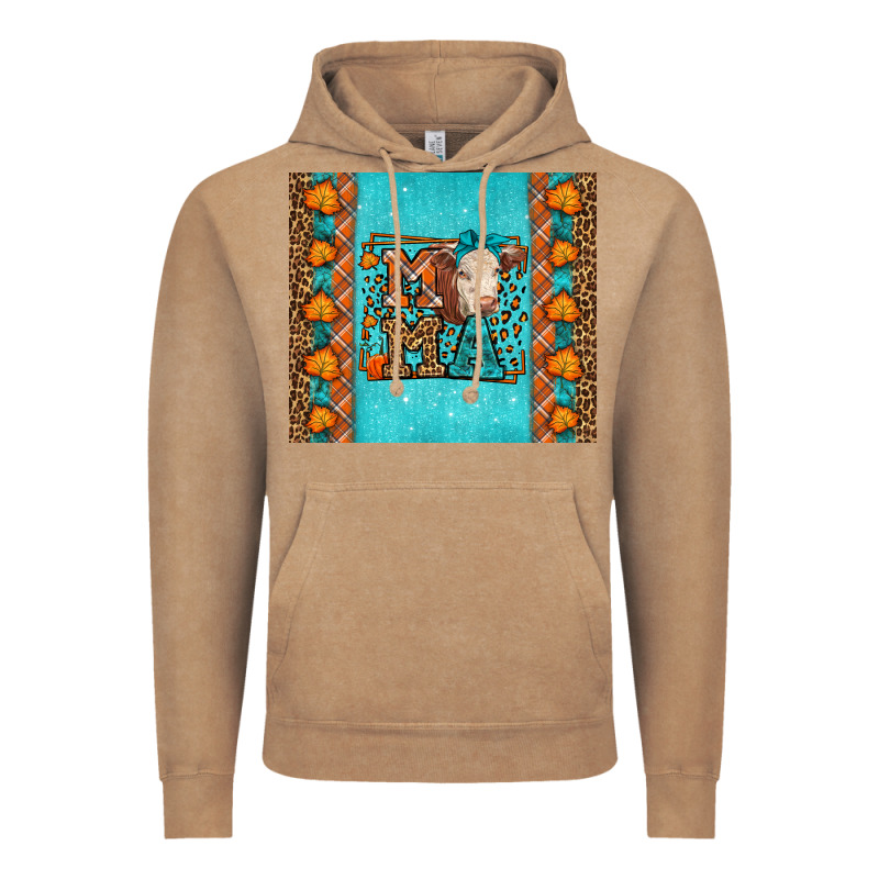 Western Fall Cow Mama Vintage Hoodie by LillyAllenDesigns | Teevron