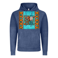 Vintage Denim Western Fall Cow Mama Vintage Hoodie - LillyAllenDesigns