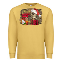 Antique Gold this is as merry as i get skull Premium Sweatshirt - FaDigitalArtStudio
