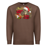 Chestnut this is as merry as i get skull Premium Sweatshirt - FaDigitalArtStudio