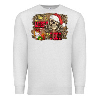 Oatmeal Heather this is as merry as i get skull Premium Sweatshirt - FaDigitalArtStudio