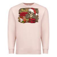Pale Pink this is as merry as i get skull Premium Sweatshirt - FaDigitalArtStudio