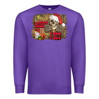 Purple this is as merry as i get skull Premium Sweatshirt - FaDigitalArtStudio