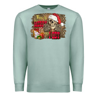 Seafoam this is as merry as i get skull Premium Sweatshirt - FaDigitalArtStudio