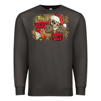 Smoke this is as merry as i get skull Premium Sweatshirt - FaDigitalArtStudio