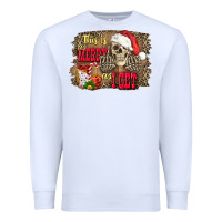White this is as merry as i get skull Premium Sweatshirt - FaDigitalArtStudio
