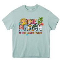 Arona the beach is my happy place Heavy Core Tee - MaliasSmallBusiness