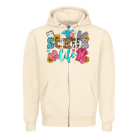 Sandshell scrub life olivia Zipper Hoodie - OliviaCreatesArt