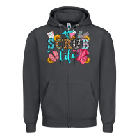 Smoke scrub life olivia Zipper Hoodie - OliviaCreatesArt