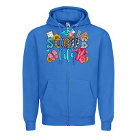 True Royal scrub life olivia Zipper Hoodie - OliviaCreatesArt