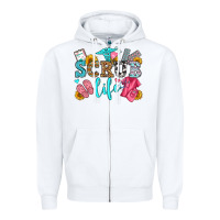 White scrub life olivia Zipper Hoodie - OliviaCreatesArt