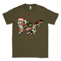 Army Green christmas christmas maine coon cat cat Classic Tee - LillyAllenDesigns