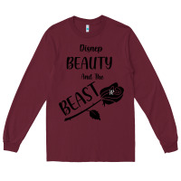 Burgundy Wrt Beauty And The Beast Long Sleeve Tee - Bettercallsaul