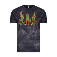 Cloud Black Christmas Cactus Vintage Tee - LillyAllenDesigns