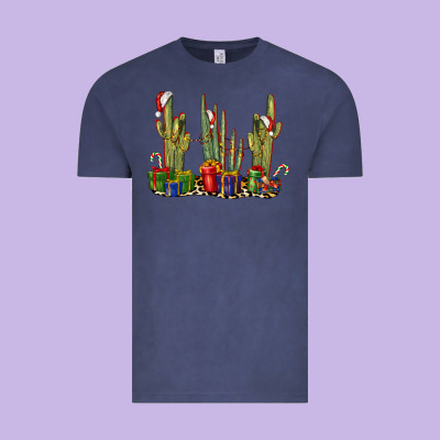 Christmas Cactus Vintage Tee Designed By Lillyallendesigns