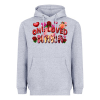 Heather Grey one loved nana Heavyweight Hoodie - FaDigitalArtStudio