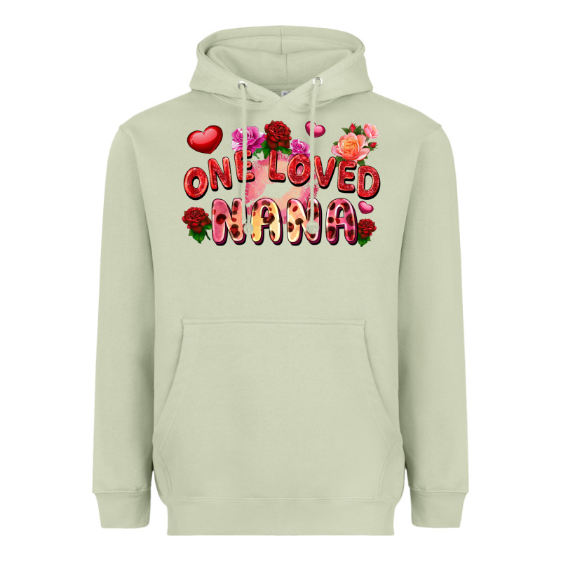 One Loved Nana Heavyweight Hoodie by FaDigitalArtStudio | Teevron