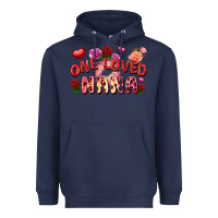 Navy one loved nana Heavyweight Hoodie - FaDigitalArtStudio